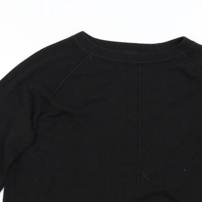 NEXT Mens Black  Knit Pullover Jumper Size M