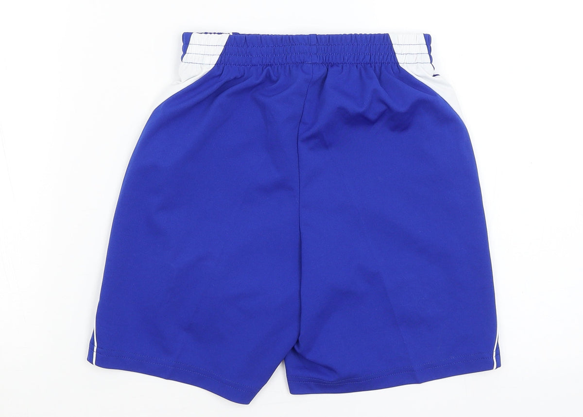 Back view of FB Sister boys’ blue bermuda shorts, size 10, years
