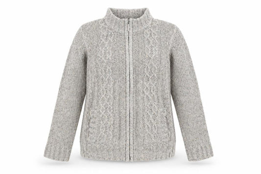 Womens UK Size M BM Collection Grey Full Zip Jumper