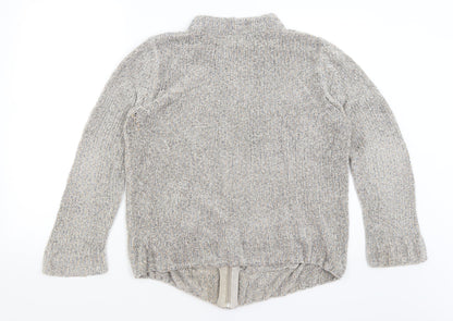 Womens UK Size M BM Collection Grey Full Zip Jumper