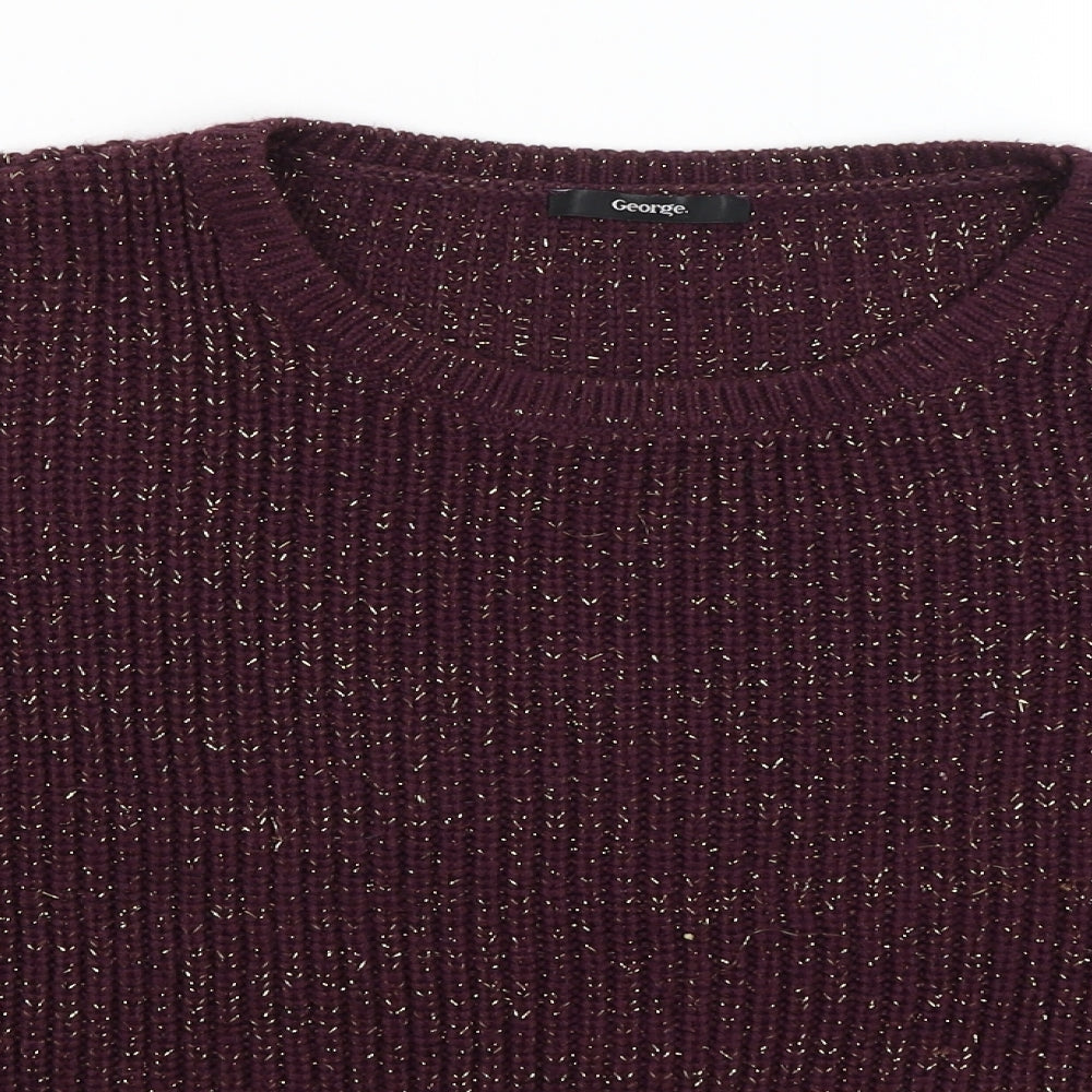 George Womens Red   Pullover Jumper Size 18