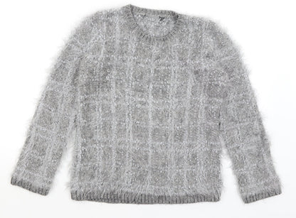 Womens UK Size 10 Bonmarche Grey Pullover Jumper
