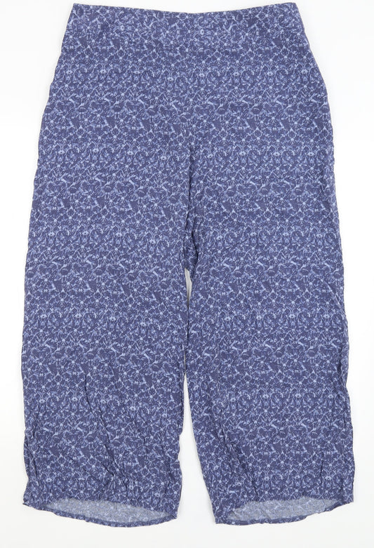 Womens UK Size 14 M&S Regular Fit  Blue Trousers