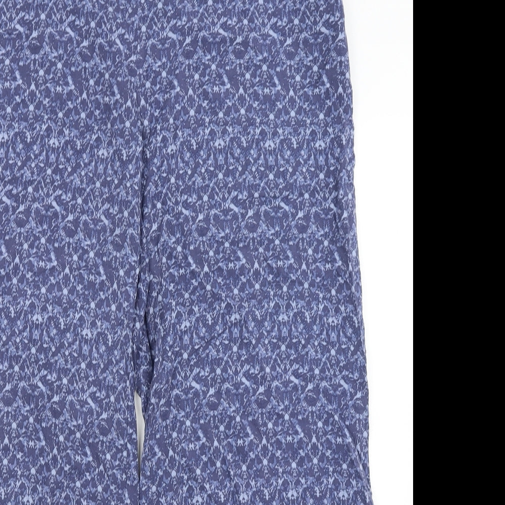 Womens UK Size 14 M&S Regular Fit  Blue Trousers