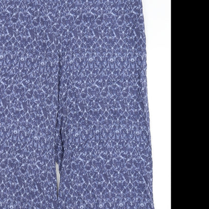 Womens UK Size 14 M&S Regular Fit  Blue Trousers