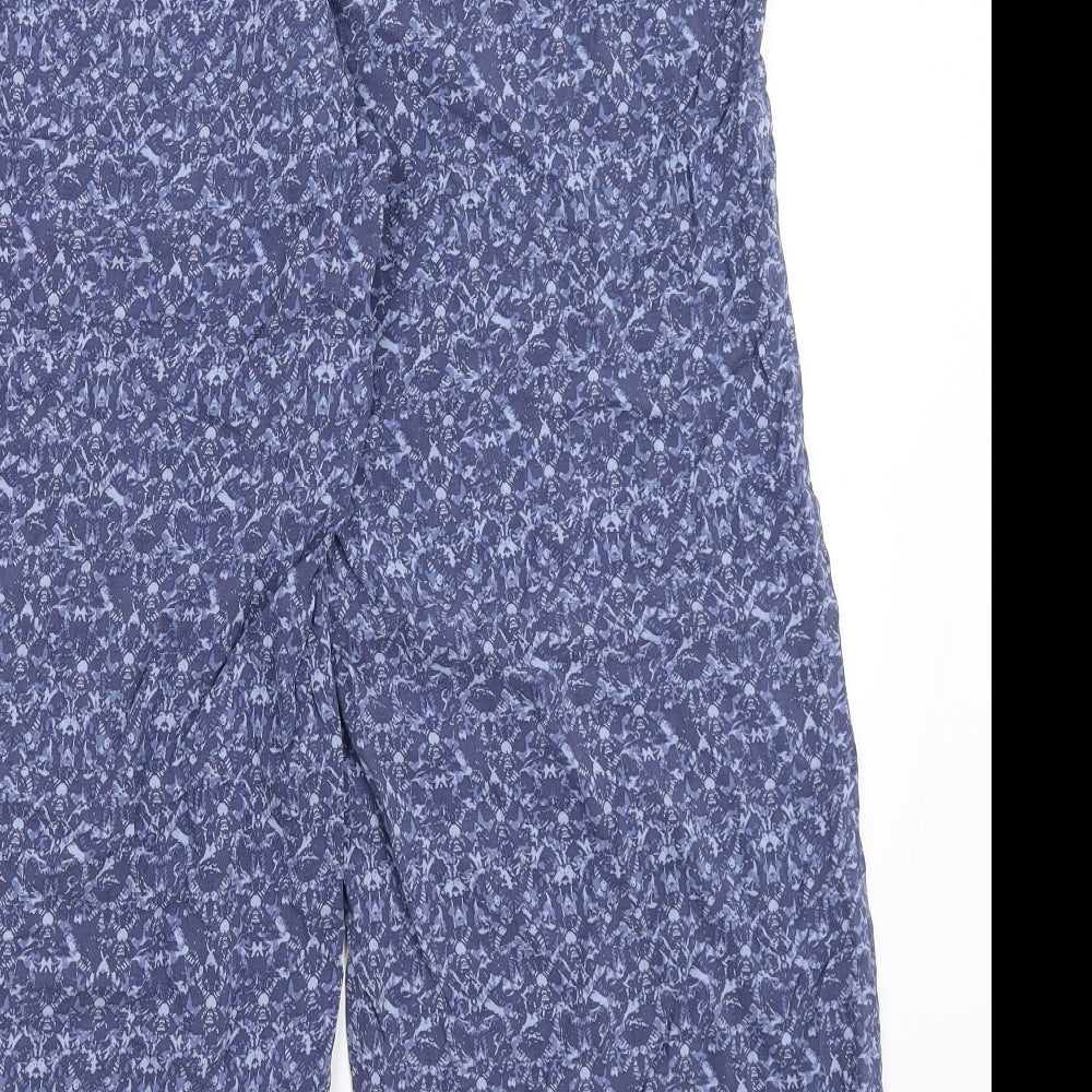 Womens UK Size 14 M&S Regular Fit  Blue Trousers
