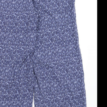 Womens UK Size 14 M&S Regular Fit  Blue Trousers