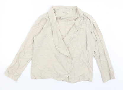 M&Co Womens Beige   Jacket Blazer Size 14