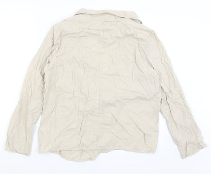 M&Co Womens Beige   Jacket Blazer Size 14