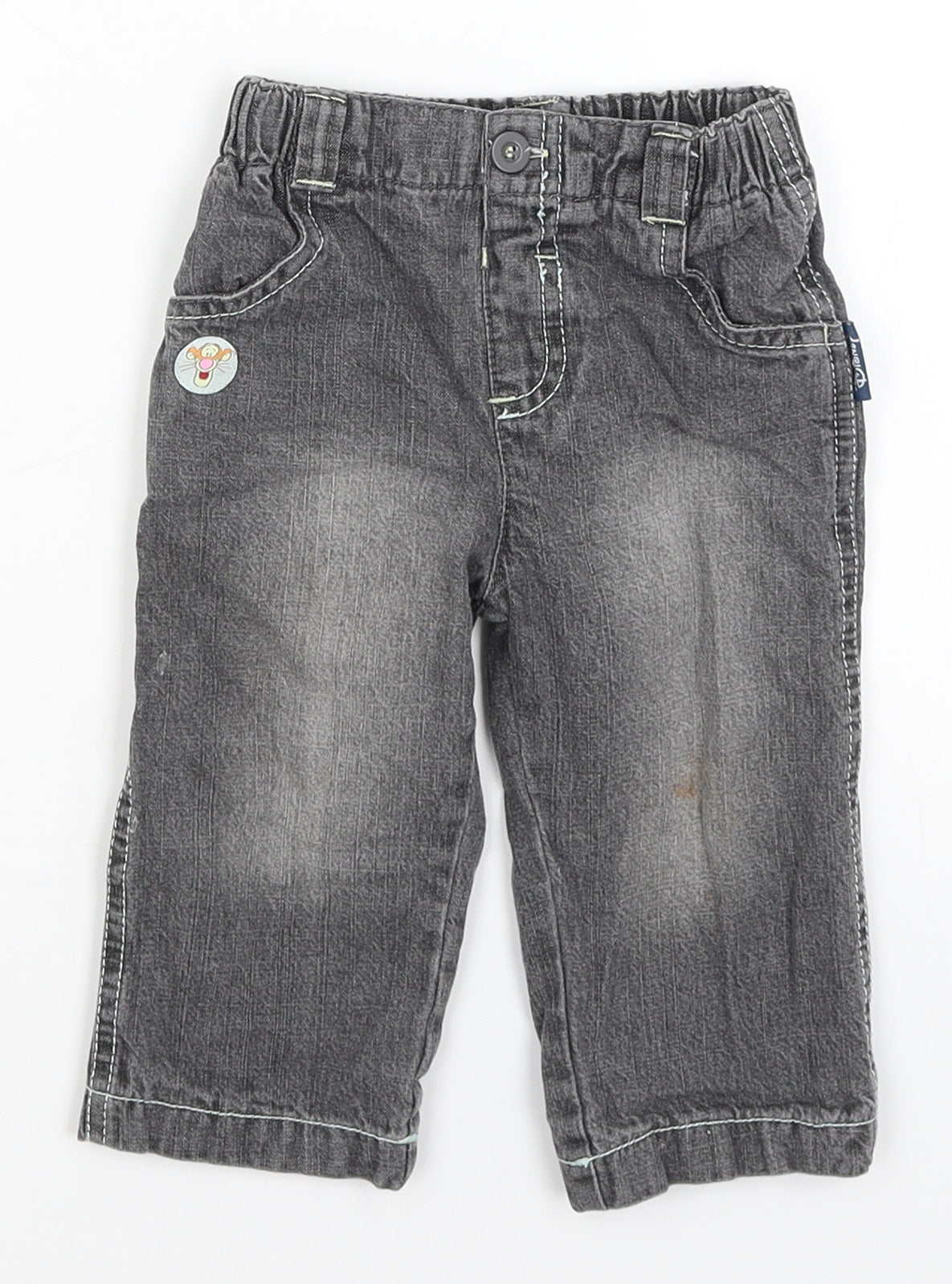Disney Baby Grey   Capri Jeans Size 6-9 Months  - Tigger