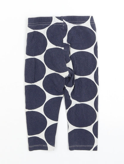 NEXT Baby Blue Polka Dot  Capri Trousers Size 12-18 Months