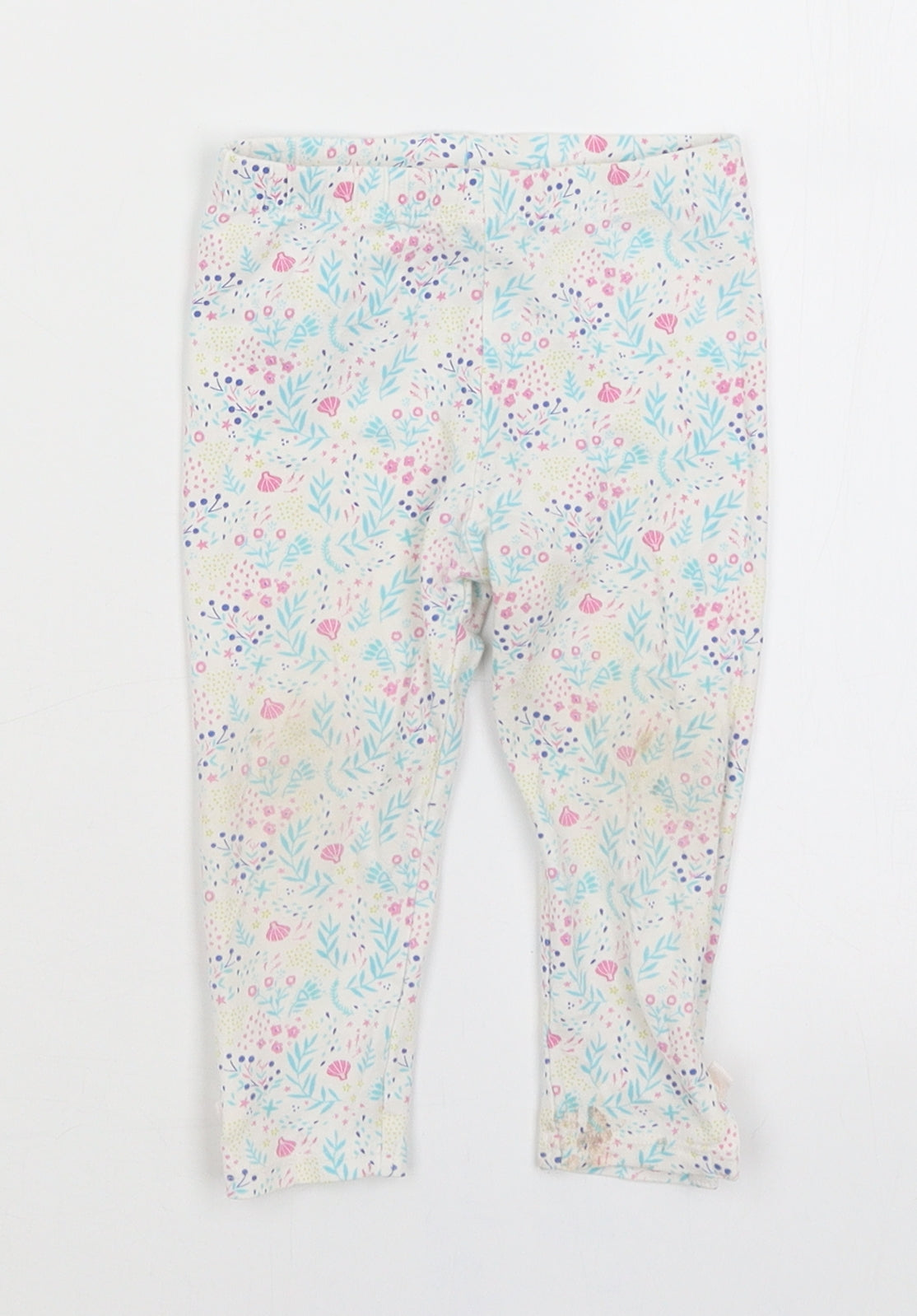 Sergeant Major Baby White Floral  Capri Trousers Size 18 Months