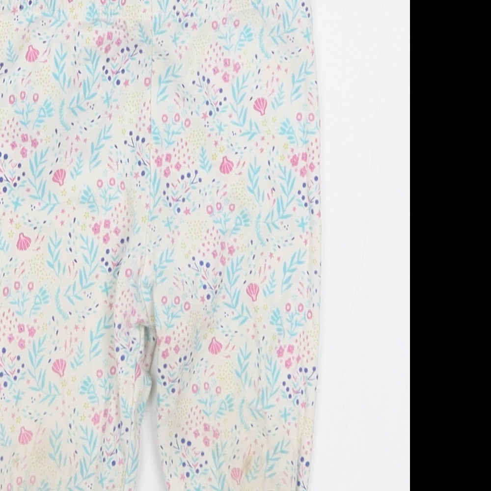 Sergeant Major Baby White Floral  Capri Trousers Size 18 Months
