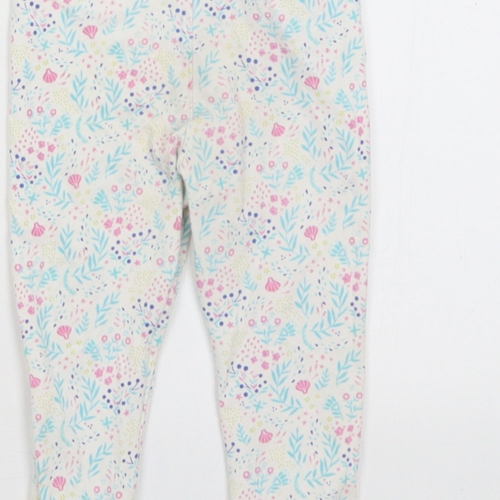 Sergeant Major Baby White Floral  Capri Trousers Size 18 Months