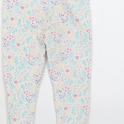Sergeant Major Baby White Floral  Capri Trousers Size 18 Months
