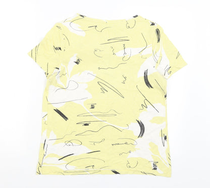 Womens UK Size 10 NEXT Yellow Basic T-Shirt