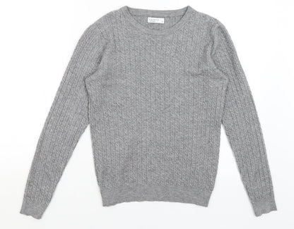 Womens UK Size 14 Papaya Grey Pullover Jumper