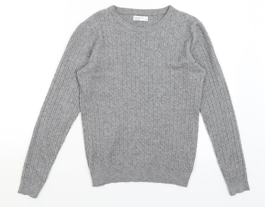 Womens UK Size 14 Papaya Grey Pullover Jumper
