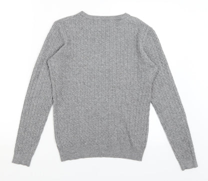 Womens UK Size 14 Papaya Grey Pullover Jumper