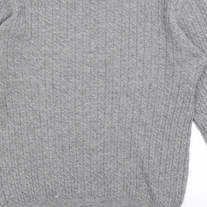 Womens UK Size 14 Papaya Grey Pullover Jumper