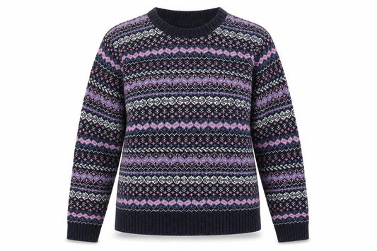 Front view of Pure & Natural women’s blue jumper, size L