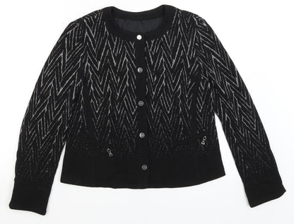 Gerry Weber Womens Black   Cardigan Jumper Size 14