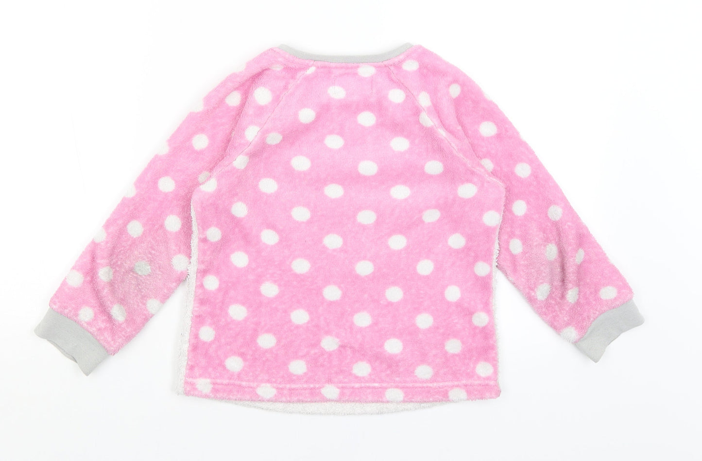 PJ Collection Girls Pink Polka Dot  Top Pyjama Top Size 7-8 Years  - Cat
