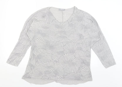 Womens UK Size XL LV Clothing Grey Basic T-Shirt