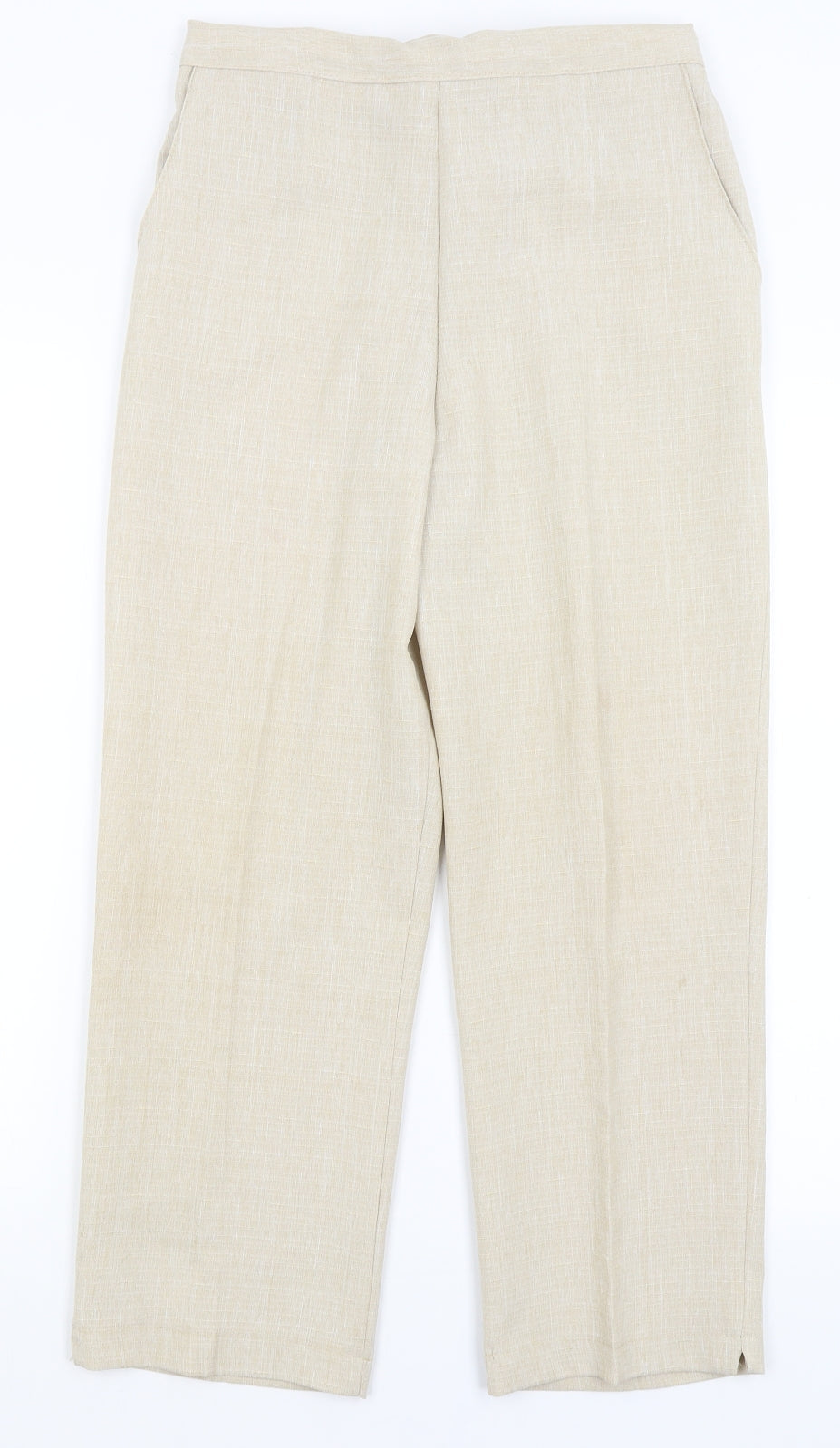 Preworn Womens Beige   Trousers  Size 14 L24 in
