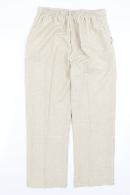 Preworn Womens Beige   Trousers  Size 14 L24 in
