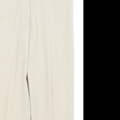 Preworn Womens Beige   Trousers  Size 14 L24 in