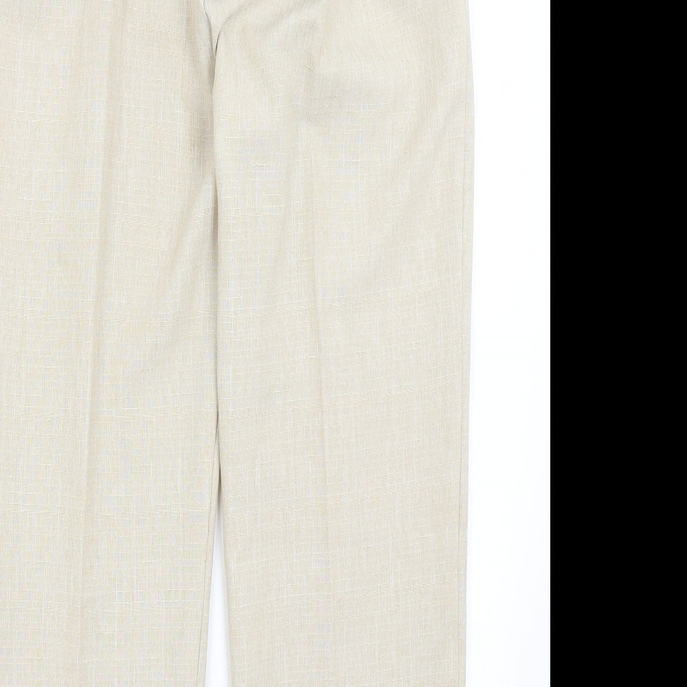 Preworn Womens Beige   Trousers  Size 14 L24 in