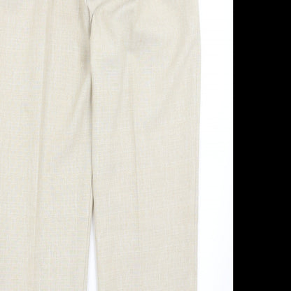 Preworn Womens Beige   Trousers  Size 14 L24 in