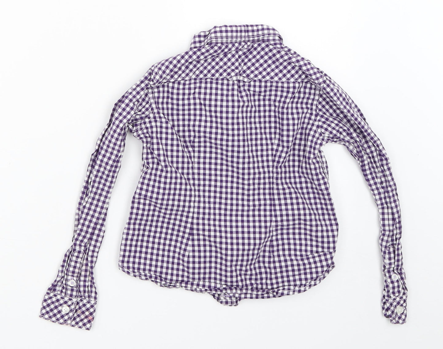 H&M Boys Blue Check  Basic Button-Up Size 5-6 Years