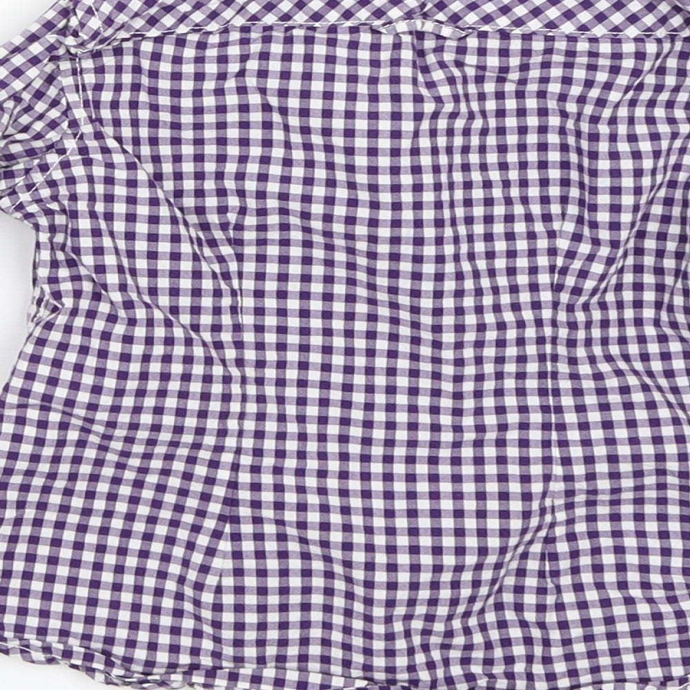 H&M Boys Blue Check  Basic Button-Up Size 5-6 Years