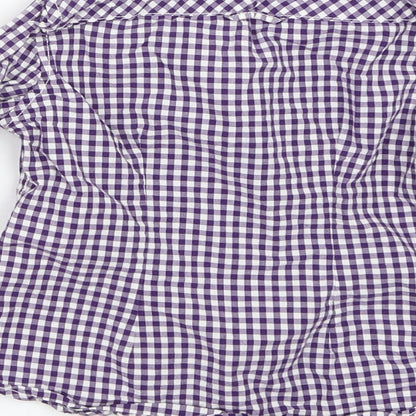 H&M Boys Blue Check  Basic Button-Up Size 5-6 Years
