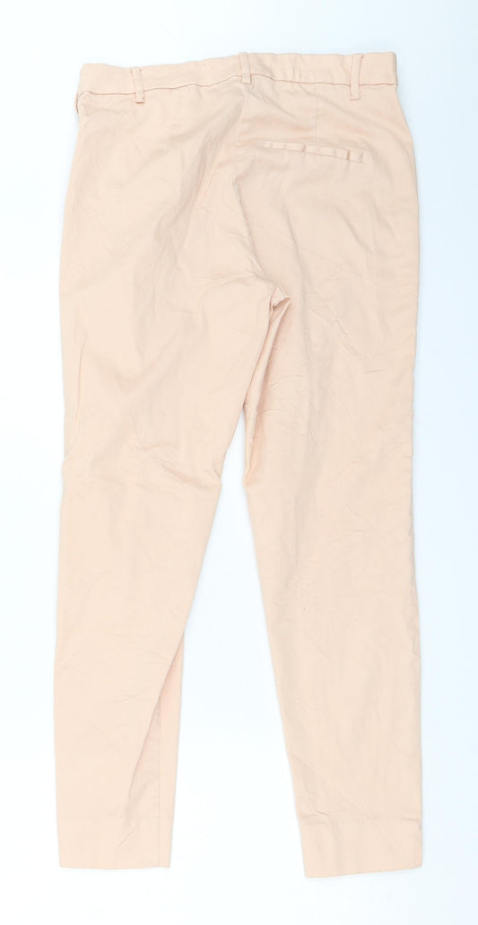 Womens UK Size 38 H&M Regular Fit Capri Pink Trousers