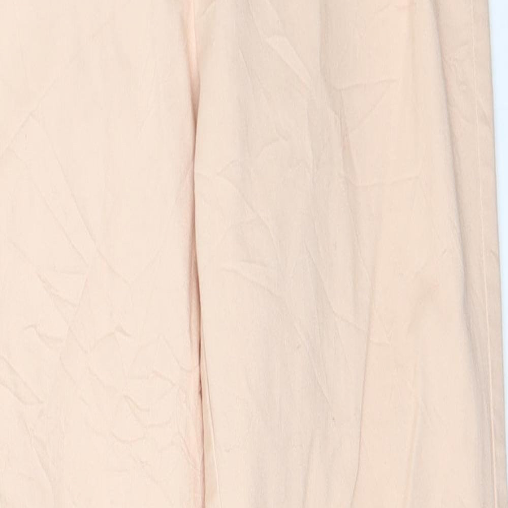 Womens UK Size 38 H&M Regular Fit Capri Pink Trousers
