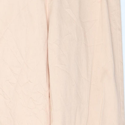 Womens UK Size 38 H&M Regular Fit Capri Pink Trousers