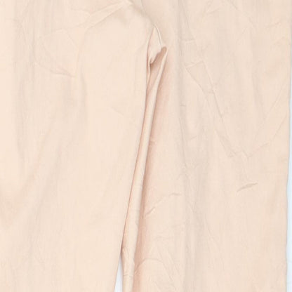 Womens UK Size 38 H&M Regular Fit Capri Pink Trousers