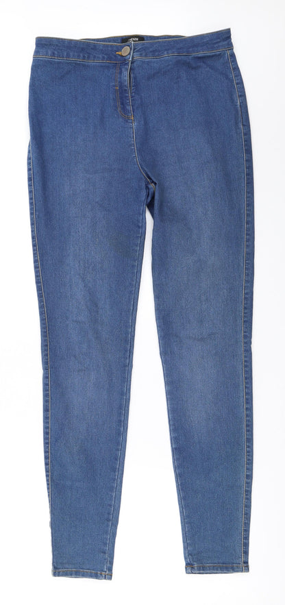 Matalan Womens Blue   Skinny Jeans Size 14 L30.5 in