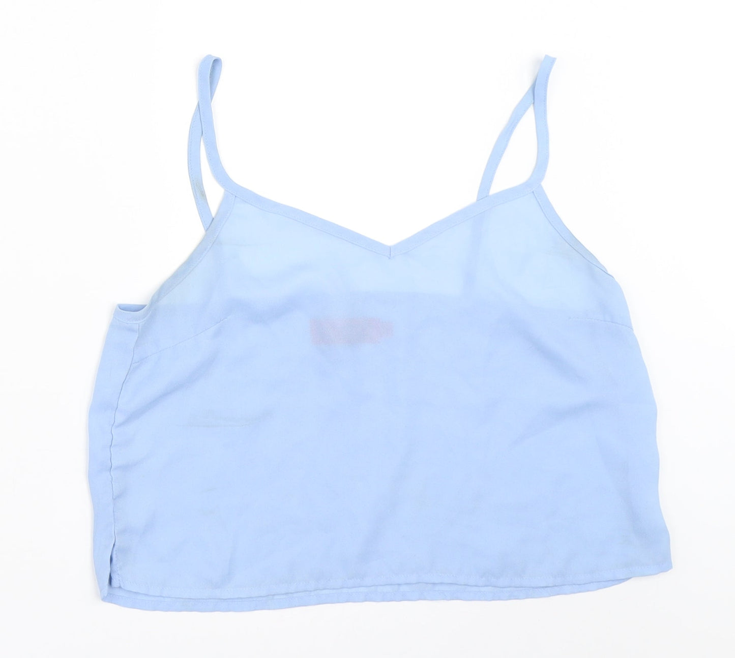 Boohoo Womens Blue   Cropped Blouse Size 10