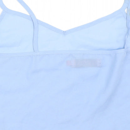 Boohoo Womens Blue   Cropped Blouse Size 10