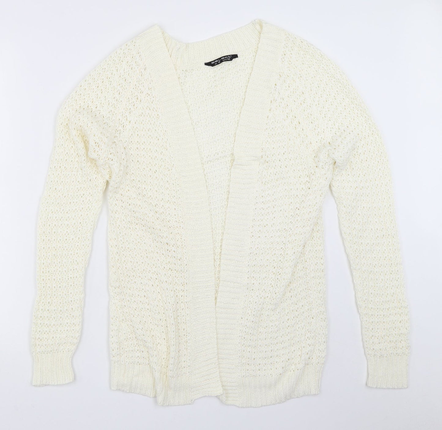 Womens UK Size 12 Select Ivory Cardigan Jumper