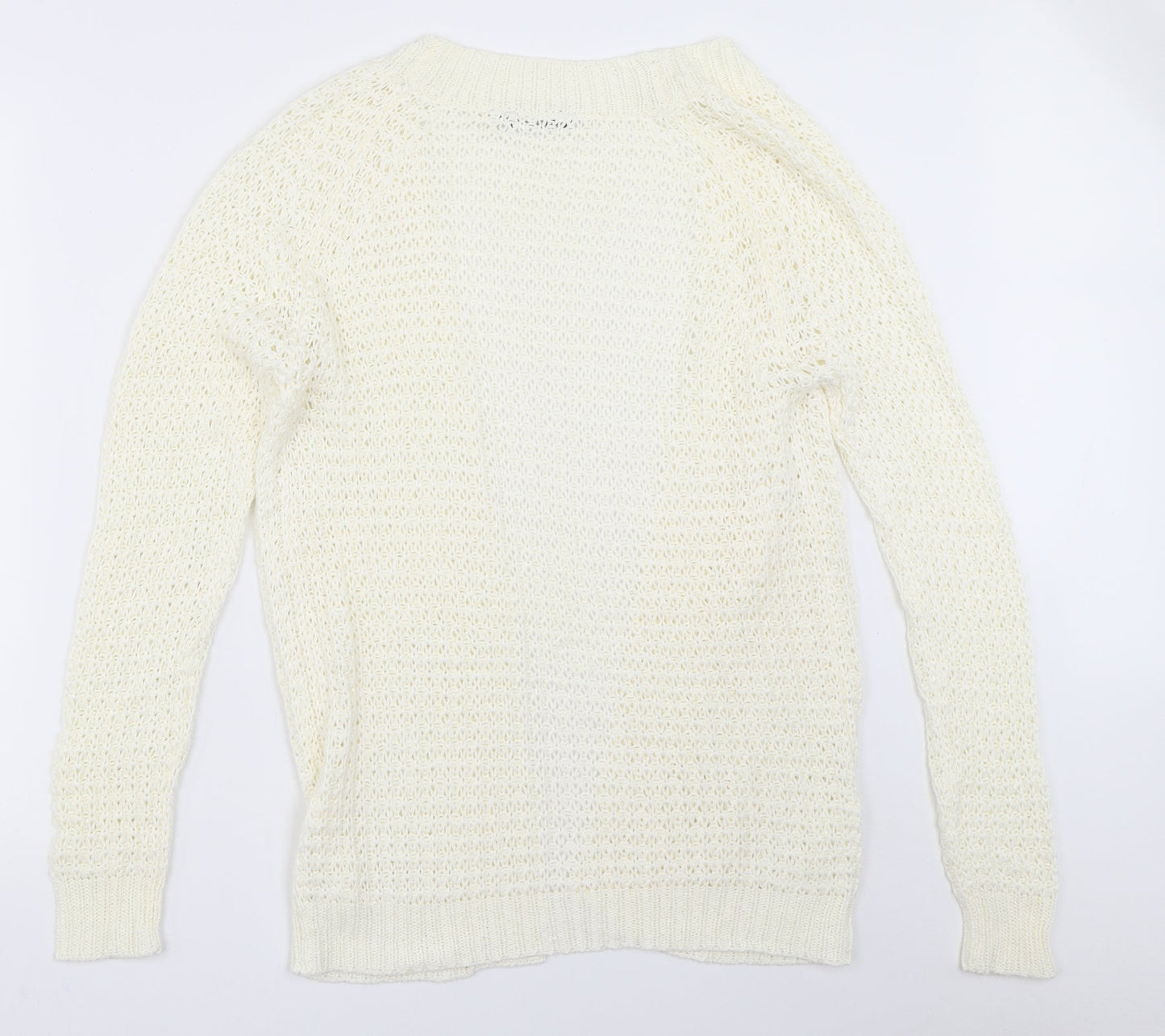 Womens UK Size 12 Select Ivory Cardigan Jumper