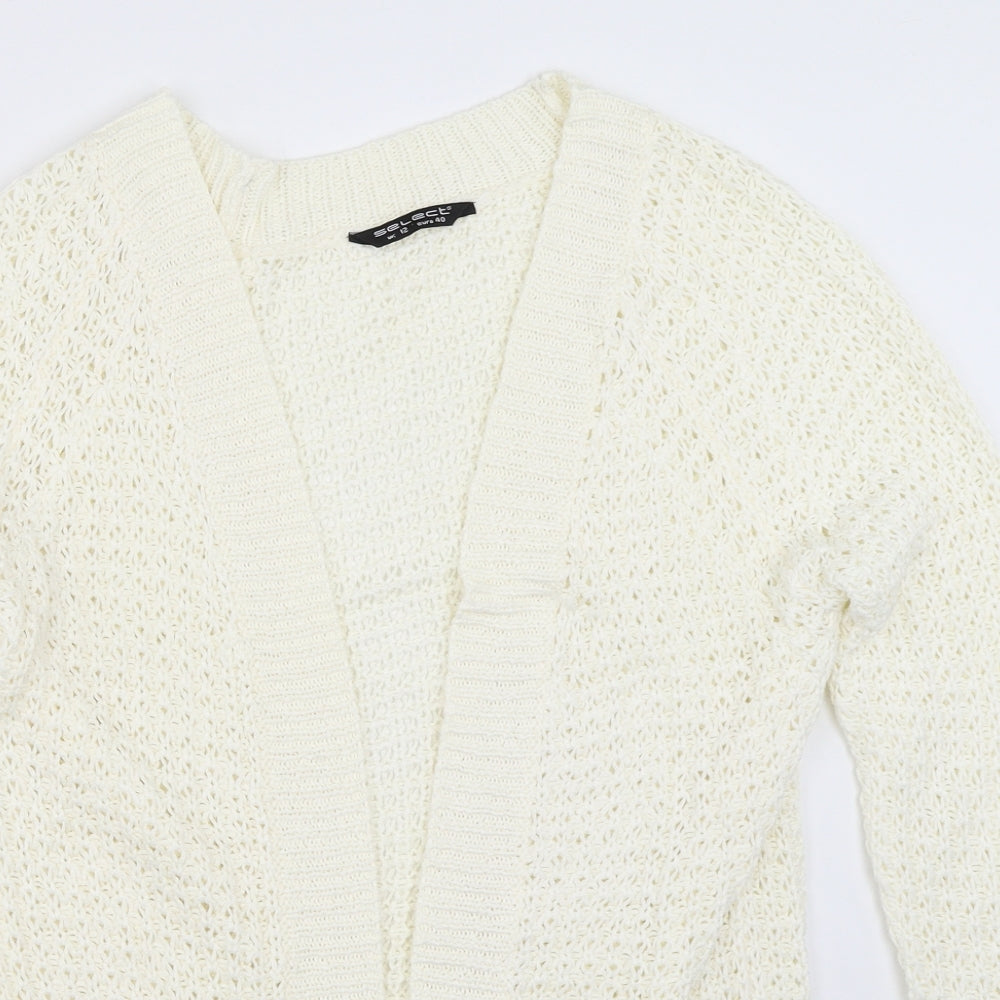 Womens UK Size 12 Select Ivory Cardigan Jumper