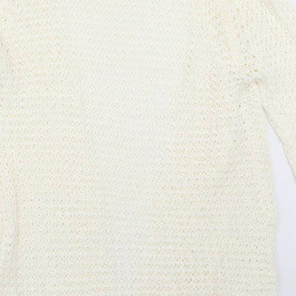 Womens UK Size 12 Select Ivory Cardigan Jumper