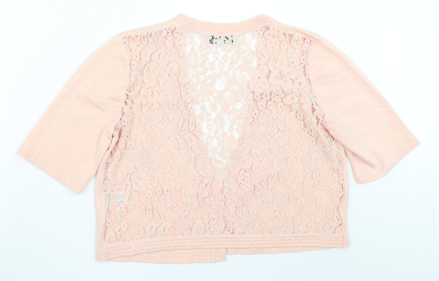 Womens UK Size M Mud Flower Pink Cardigan Jumper