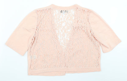 Womens UK Size M Mud Flower Pink Cardigan Jumper