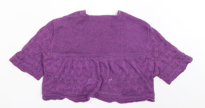 Womens UK Size 12 New Look Purple Cardigan Jumper
